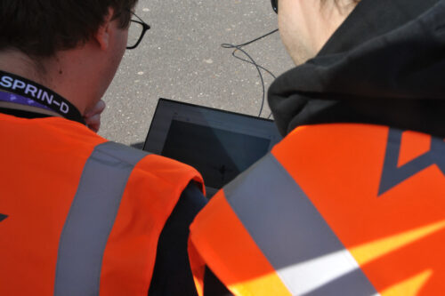 Persons observing screen for NoctuaNet2 tests
