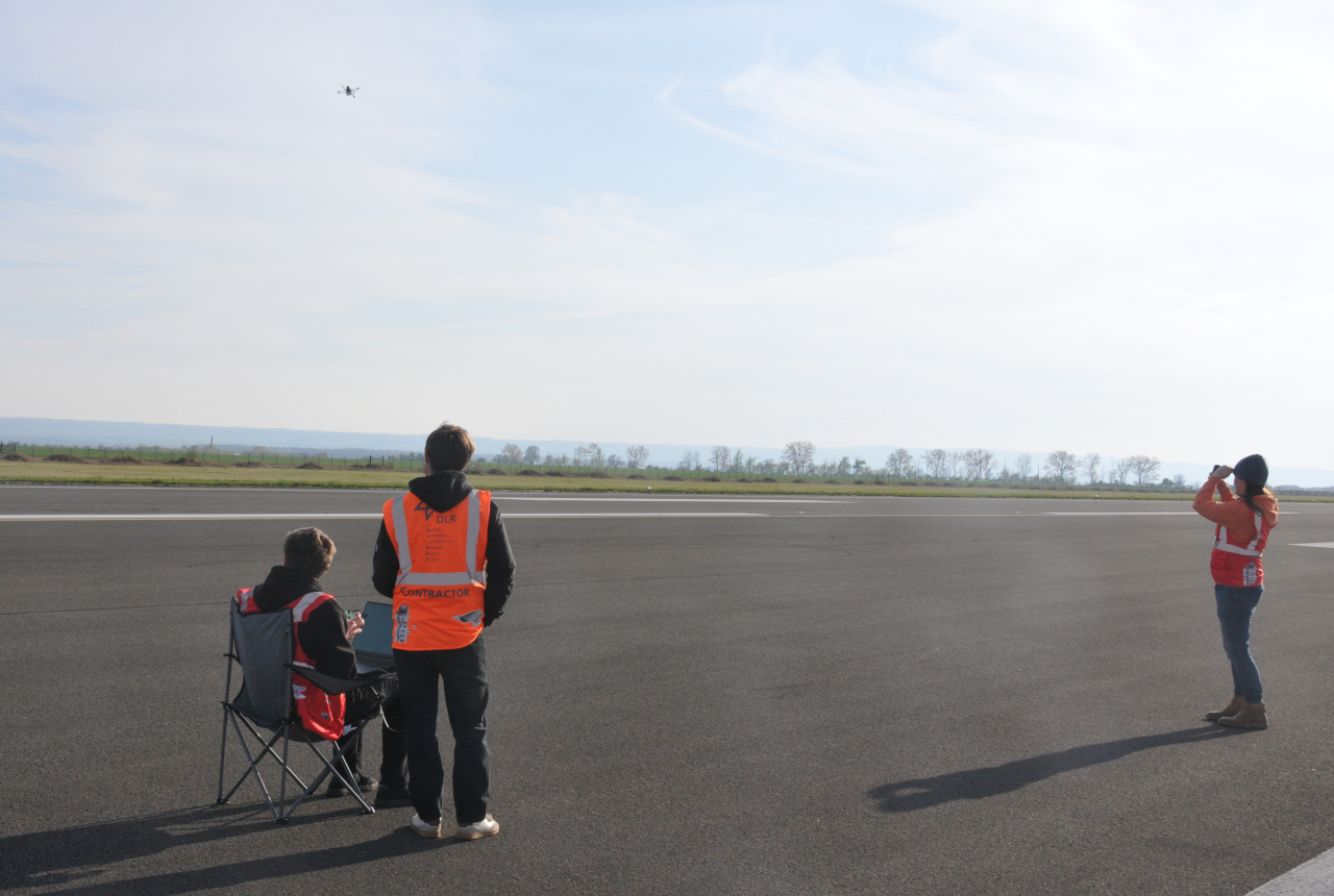 Drone in the sky, testing NoctuaNet2 system